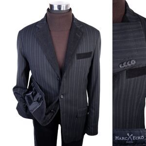 Marc Ecko Cut & Sew Men’s Sport Coat Blazer Medium / 40R Approx Striped 3 Button